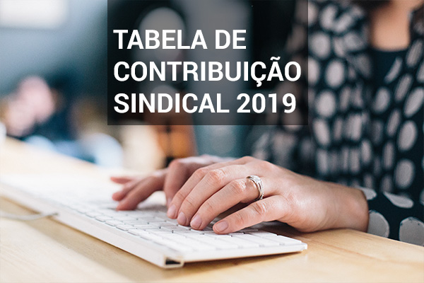 tabela da CNC para cálculo da Contribuição Sindical 2019